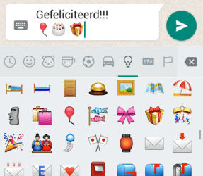 whatsapp felicitatie emoticons